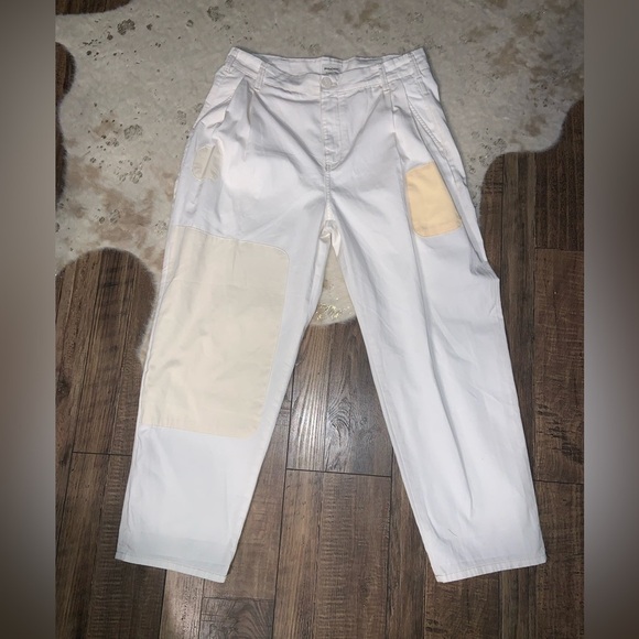Anthropologie Pilcro Rolled Hem boho
Utility Beige Patch Chinos Barrel Pants 30 - Picture 8 of 8